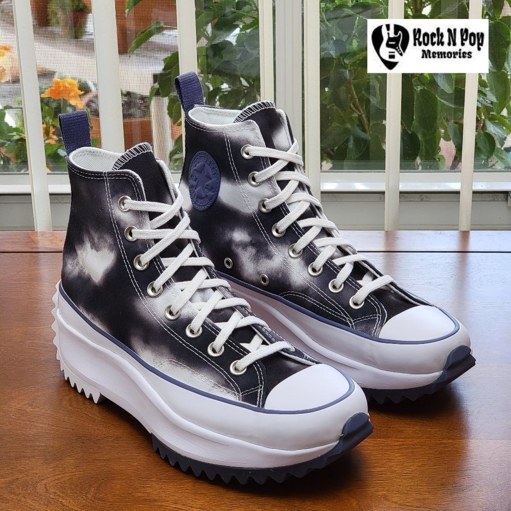 Converse Women's Run Star Hike High 'Cloud Wash' 572537C Black/White Size 8.5